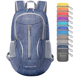 ZOMAKE Folding Backpack 25L-Foldable Backpacks Lightweight Hiking Daypack for Travel Hiking Outdoor Camping