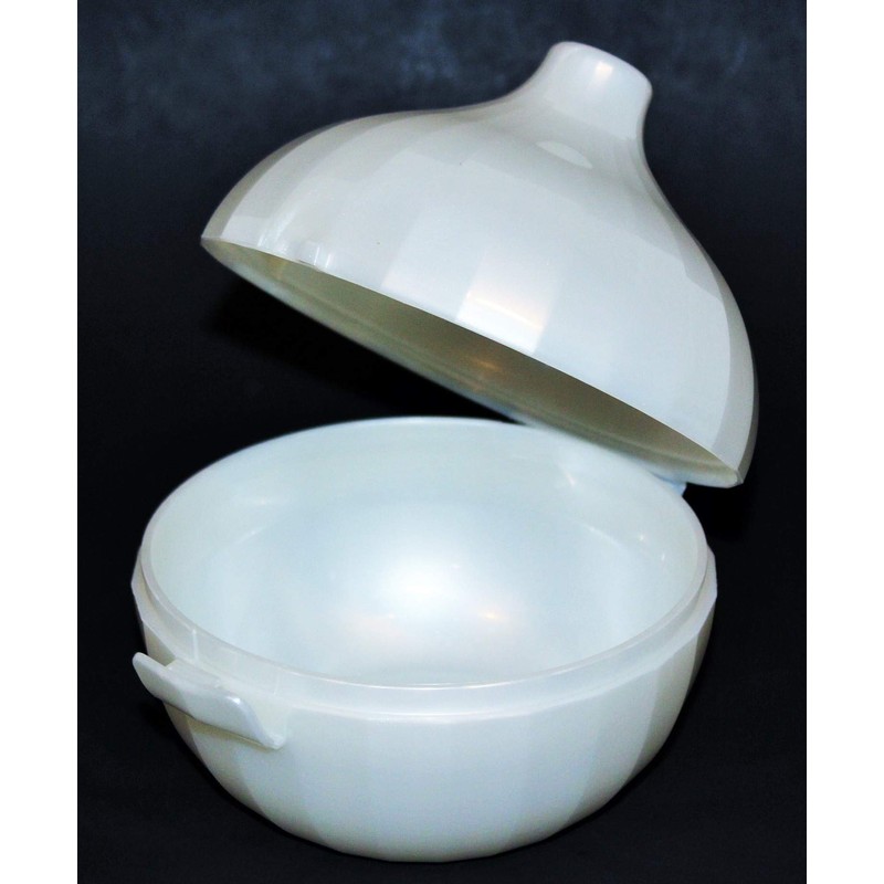Tupperware Onion Keeper Round Container Pearl White