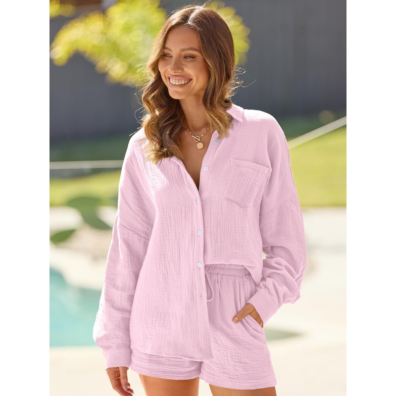 AUTOMET 2 Piece Sets For Women Lounge Wear Matching Two