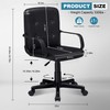 VECELO Executive Office Adjustable Height Casual Desk Chair with Armrests