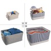 Mangata Washable Collapsible Thickened Canvas Fabric Storage Box with Handles