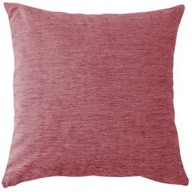 Merry Night MNS641275-16 Cushion Cover "Dia" Approx. 17.7 x 17.7 inches (45 x 45 cm), Pink, Zipper, Glossy, Corduroy-style, Renewal, Year-round Use, Washable