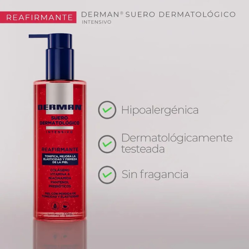 Derman® Suero Dermatológico Intensivo Reafirmante 320 Ml