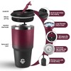 Tazza Termica 600ml 20oz, Termos Caffè con Doble Pared Reutilizable,