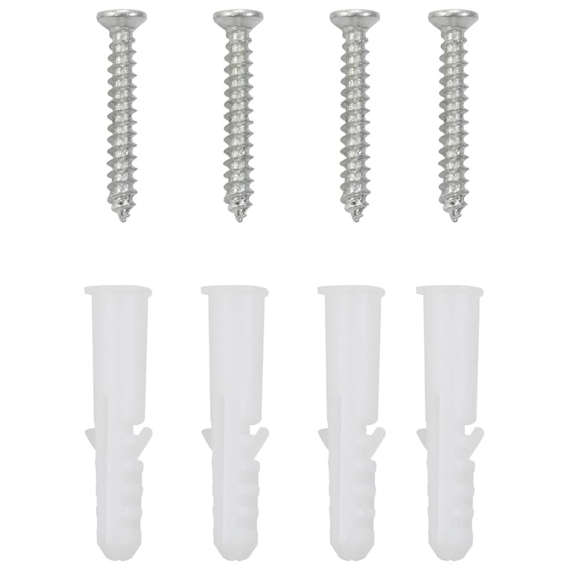 CHARMMA Kitchen Backsplash Black 39.4"x23.6" Tempered Glass-4958