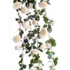 Kugusa Rose Garland Artificial Silk Flower Decor Decor Swag Party
