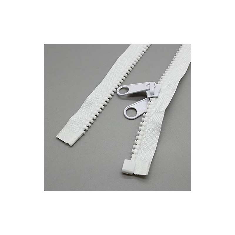 SHUNLI 114Inch #10 Separating Plastic Zippers with Double Pull Slider