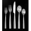 Ginkgo International Nico Stainless Steel Place Flatware, 5-piece set, Silver