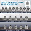 External Torx Plus Socket Set 6 Point EP Socket EP4,