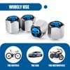 fasebeek 4 PCS Car Tire Valve Stem Caps, Skull Dust
