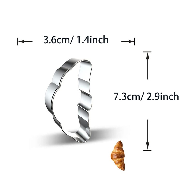 WDYJMALL Croissant Bread Mould Cookie Cutter