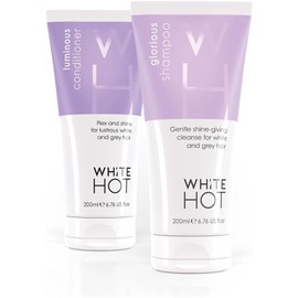 White Hot Shine Duo: Glorious Shampoo & Luminous Conditioner 200ml, shine & cleanse for glossy white & grey hair