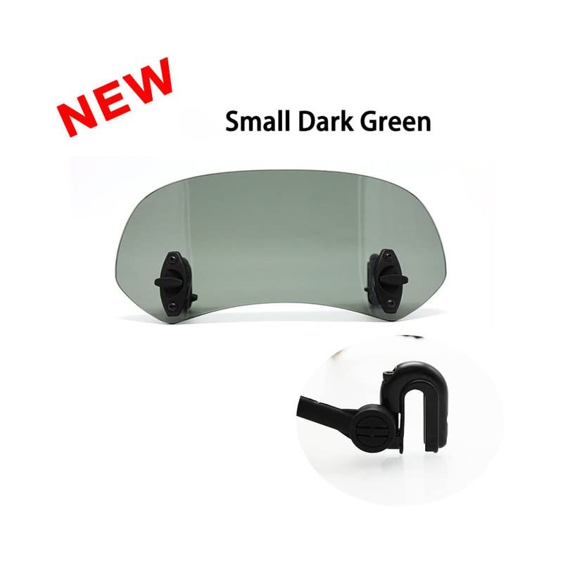 ZSADZS Universal Motorcycle Rise Adjustable Windscreen Extension Windshield Spoiler Air