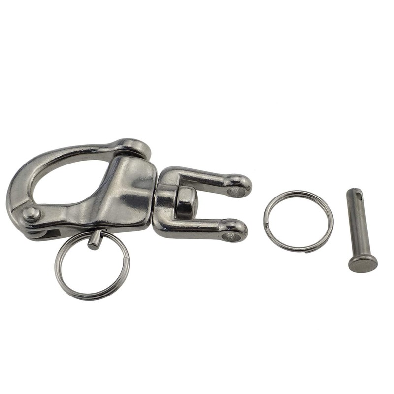 keehui 4Packs of 2-3/4inch Jaw Swivel Snap Shackle 316 Stainless