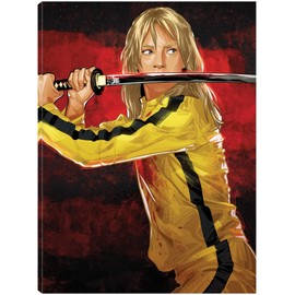 Fine Art Canvas Kill Bill Canvas Wall Decor by Artist Nikita Abkumov for Living Room, Bedroom, Bathroom, Kitchen, Office, Bar, Dining & Guest Room - Ready to Hang - 21 in x 28 in