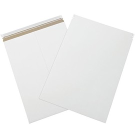 Aviditi 18 x 24" Stayflats Brand Rigid Flat Mailers, White (Pack of 50) Photo Document Mailers, Peel & Seal Closure, Tear Strip Easy Opening.
