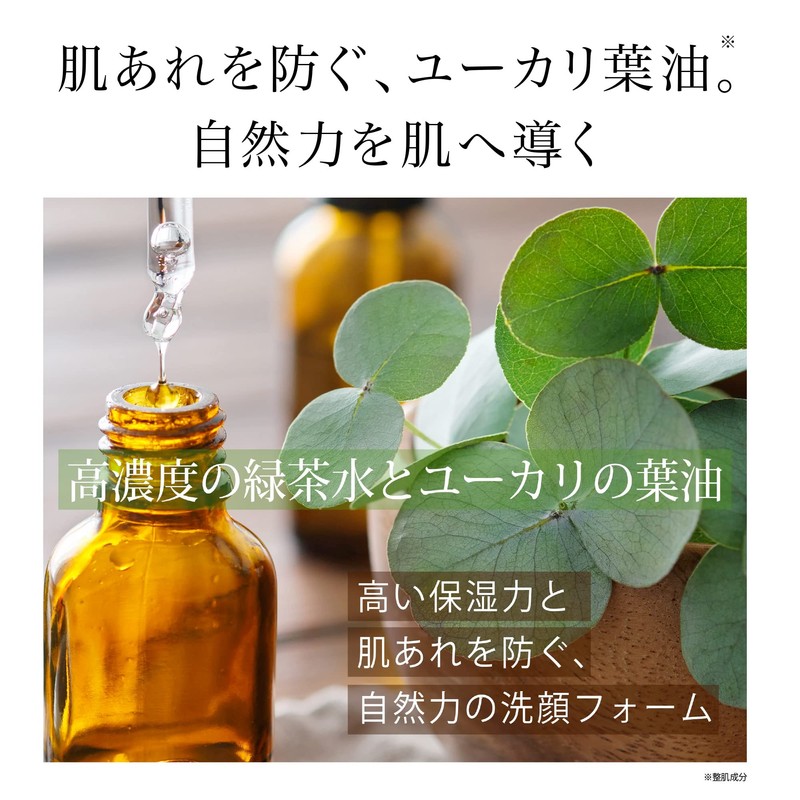 ROUND A'ROUND Green Tea, Moisturizing, Weak Acidity, Foaming Face Wash,