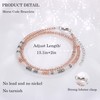 JoycuFF Inspirational Gifts for Women Divorce Morse Code Bracelets for