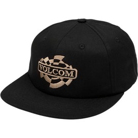 Volcom OVAL TRACK ADJ HAT D5512509 Men's Black Hat, Black, 55.0-60.0 cm