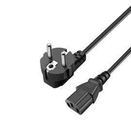 Power Cable 3-Pin Replacement for KRK Rokit CL5 G3 RP5 G5 Studio Monitor, Classic 5 8 Studio Monitor, S10.4 10S2 S8.4 S12.4 S12 Subwoofer 3-Pin C13 AC Power Cable Cord Plug
