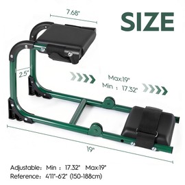 LemZodo Garden Kneeler and Seat, Ergonomic 2-in-1 Foldable Knee Seat, Gardening Stool with Soft Adjustable Kneeling Pad, Gardening Gifts for Women Mom Men Seniors