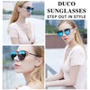 DUCO - anteojos de sol polarizadas retro para mujer de