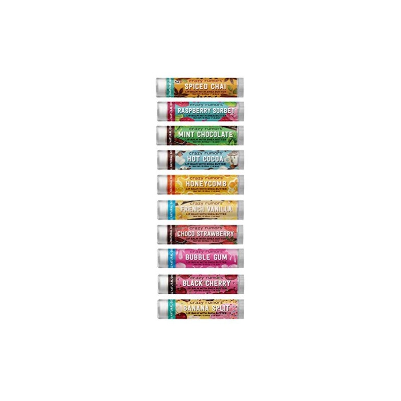 Crazy Rumors 'Flavourites Mix' 10 pack of Lip Balms (10