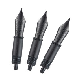 3PCS Hongdian Fountain Pen Black Nib Set (Extra Fine & Fine & Medium) for 1860 Max, 1837, 660, N2, N23 and N8 Replaced #06 Nib Section