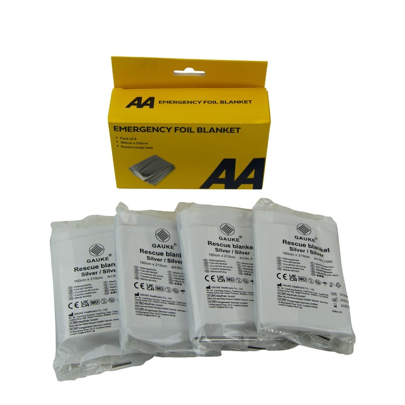 AA Emergency Foil Blanket (pack of 4)