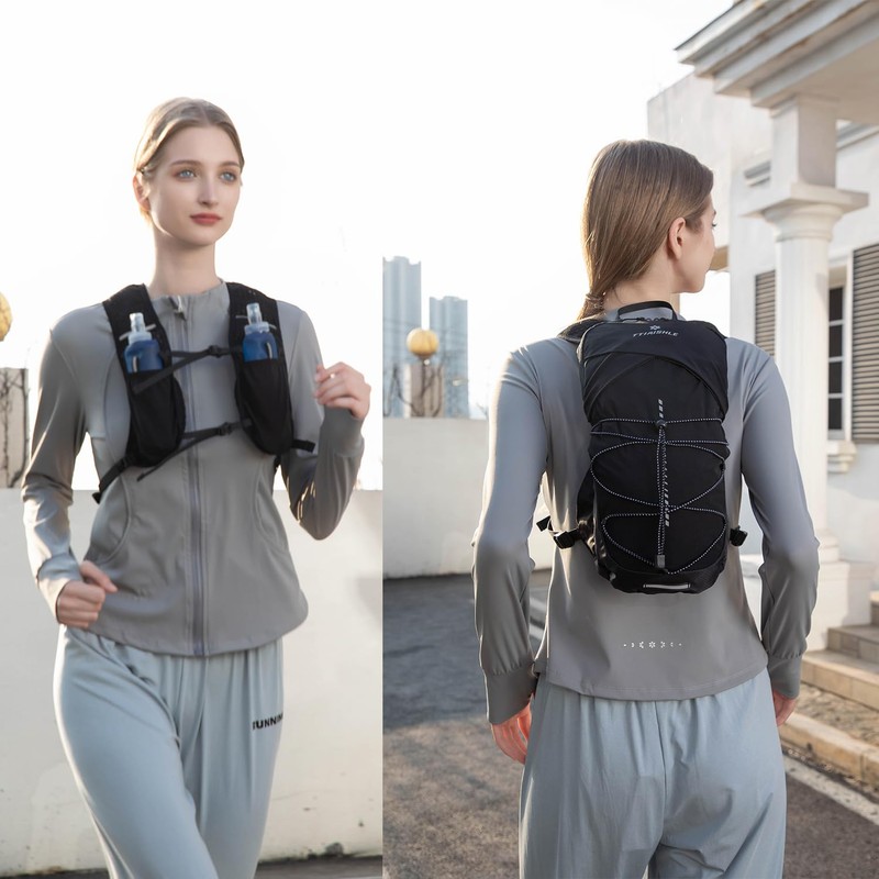 TTIAISHLE Running Hydration Vest Backpack(Only backpack without bladder),Lightweight Hydration Pack