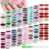 224 unidades de 16 hojas completas de uñas de rayas