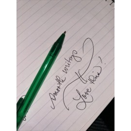 Unbranded Lot Of 30 Pens , Black Hybrid Ink, Colored Translucent Plastic Pens, Orange, Red