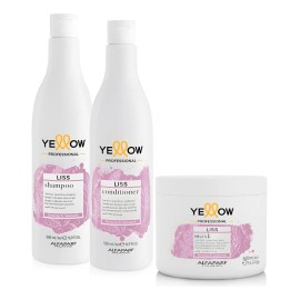 Kit Liss Yellow Shampoo + Acondicionador + Mascarilla