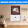 EMXION American Flag Eagle Night Light,4th of July Nightlight Plug