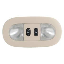 Rimamoka LED Overhead Console Dome Map Light Interior Roof Reading Lamp Compatible with 2004-2008 Ford F-150 2006-2008 Lincoln Mark LT Replace# 7L3Z-18519A70-BA, 4L3Z-18519A70-BAA, Beige