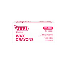 Jovicolor 980 – Wax Crayons, Box of 12, Pink