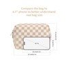 Narwey Narwey Checkered Makeup Bag Travel Cosmetic Bag Organizer Toiletry