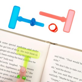 Fun Express 2" Reading Highlighter Tool Solid Color Plastic Finger Rings - 24 Piece