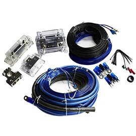 Voodoo VAK-01 True 1/0 AWG Gauge Dual Amp COMPLETE kit 0 amplifier 5000 Watt