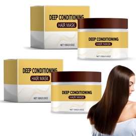 Tkekruh 2 x Collagen Hair Treatment 100 g, Deep Conditioning Hair Mask, Collagen Hair Treatment, Deep Repair Conditioning, for Dry Damaged Hair, Damaged Hair