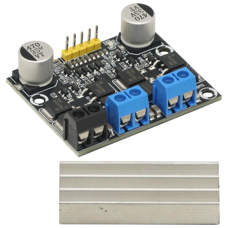 DC Motor Driver, DC 3V-18V 10A Dual H Bridge Motor