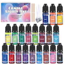 OSBANG Oil-Based Candle Dye Non-Toxic Non-Irritating for DIY Making Supplies - Vibrant Concentrated Coloring for Soy Wax Dyes, Beeswax, Gel Wax, Candle Making Kit