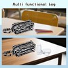 yaozeio Zebra Print Cosmetic Pouch for Daughter Son Portable Make