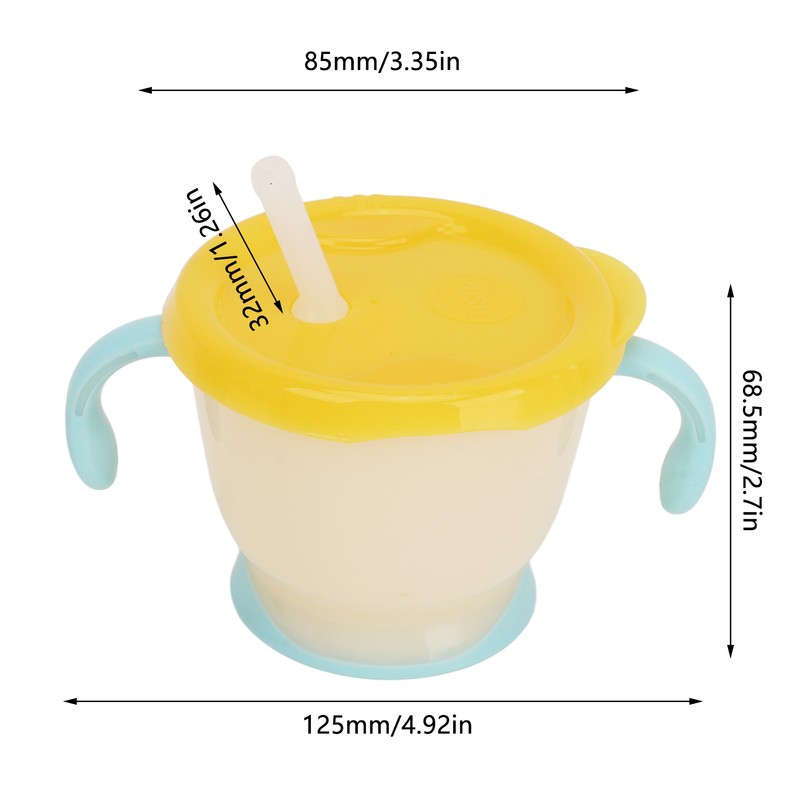 3PCS Baby Straw Cup 150ml Spill Proof Toddler Baby Training