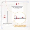 Nicecho L Shape Heavy Duty Curved Curtain Rods for 2