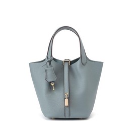 Women's Cowhide Bag, Ladies Purse, Fashionable Solid Color Handbag, Casual Versatile Shoulder Bag for Daily Used, Trendy All-match Commuter Bag:_Blue_one size fits all