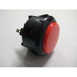 Sanwa OBSF-30 Orange/Black OEM Arcade Push Button (Mad Catz SF4 Tournament Joystick Compatible)