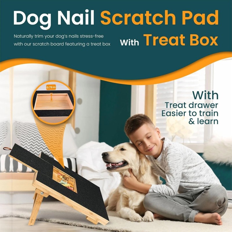 Mahar Traders Dog Nail Paw Scratch Pad File Trimmer Board