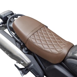Motorcycle Complete Seat One-Piece Front Driver Rear Passenger Saddle Cushion Pillion Pad Compatible with CL250 CL300 CL500 SCL250 SCL300 SCL500 2023 2024, Brown