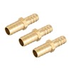 sourcing map Straight Brass Barb Fitting Reducer, Fit Hose ID